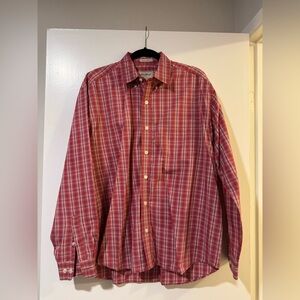 Eddie Bauer vintage button down plaid shirt size large